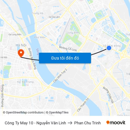 Công Ty May 10 - Nguyễn Văn Linh to Phan Chu Trinh map