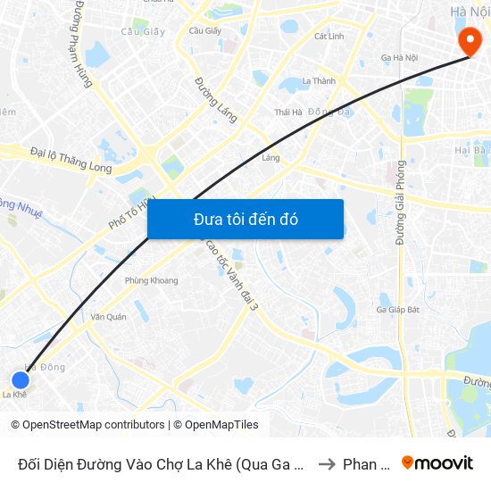 Đối Diện Đường Vào Chợ La Khê (Qua Ga Metro La Khê) - 405 Quang Trung (Hà Đông) to Phan Chu Trinh map