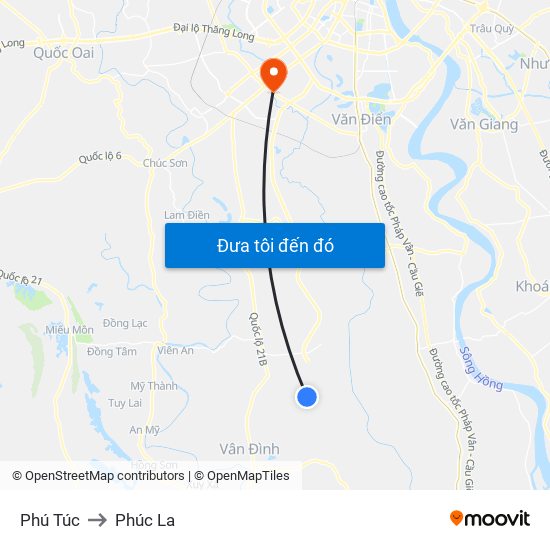 Phú Túc to Phúc La map
