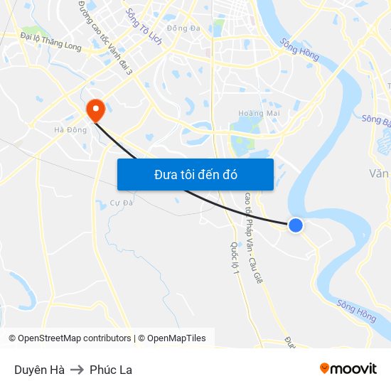 Duyên Hà to Phúc La map