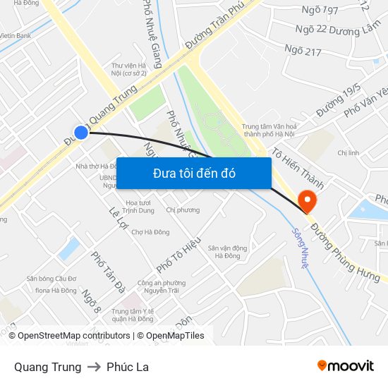 Quang Trung to Phúc La map