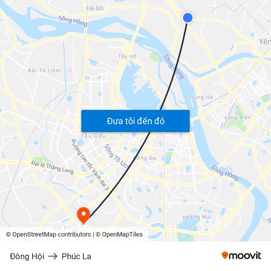 Đông Hội to Phúc La map