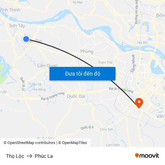 Thọ Lộc to Phúc La map