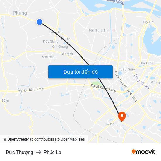 Đức Thượng to Phúc La map