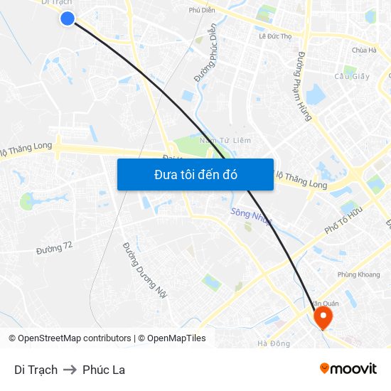 Di Trạch to Phúc La map