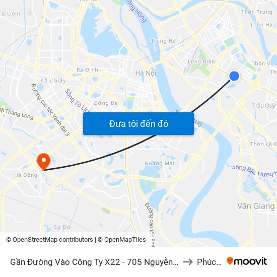 Gần Đường Vào Công Ty X22 - 705 Nguyễn Văn Linh to Phúc La map