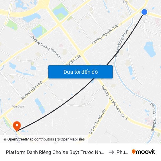 Platform Dành Riêng Cho Xe Buýt Trước Nhà 604 Trường Chinh to Phúc La map