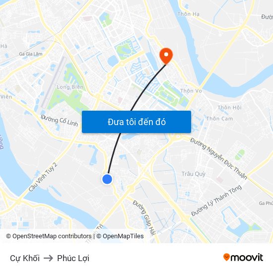 Cự Khối to Phúc Lợi map