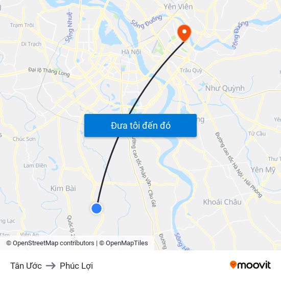 Tân Ước to Phúc Lợi map