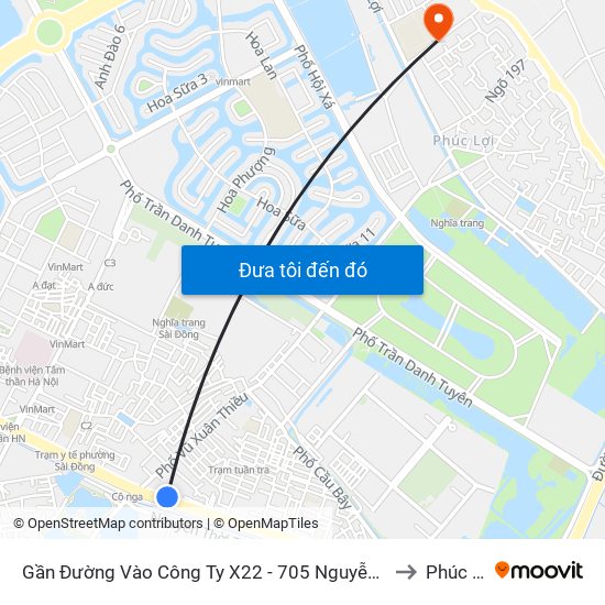 Gần Đường Vào Công Ty X22 - 705 Nguyễn Văn Linh to Phúc Lợi map