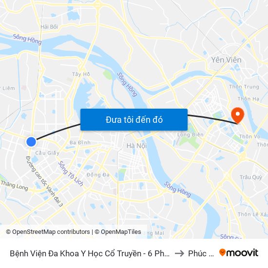 Công Ty Miwon - Phạm Hùng to Phúc Lợi map