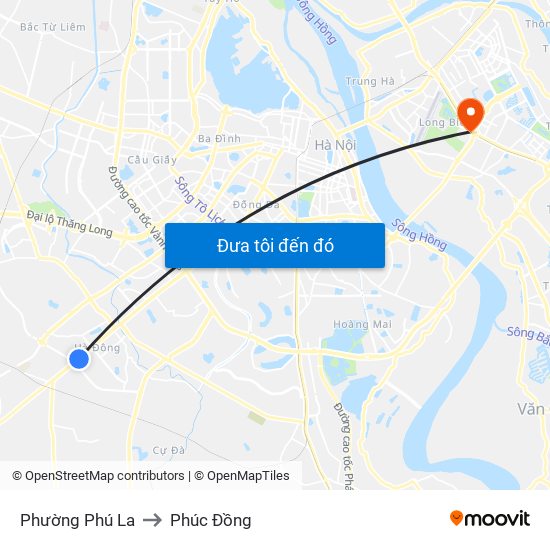 Phường Phú La to Phúc Đồng map