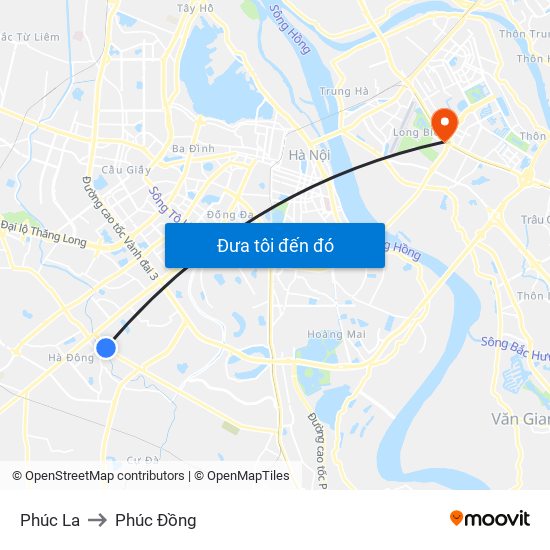 Phúc La to Phúc Đồng map