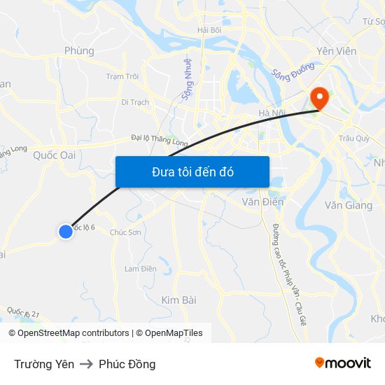 Trường Yên to Phúc Đồng map