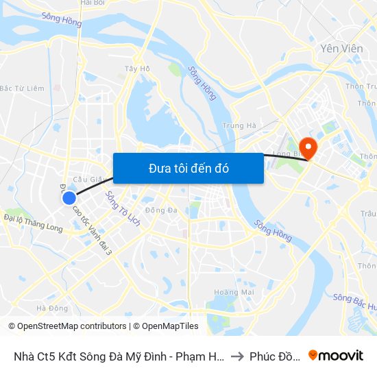 Nhà Ct5 Kđt Sông Đà Mỹ Đình - Phạm Hùng to Phúc Đồng map