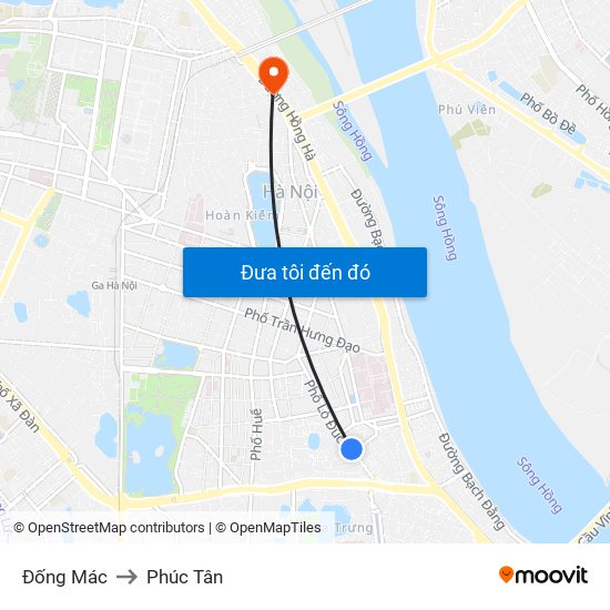 Đống Mác to Phúc Tân map