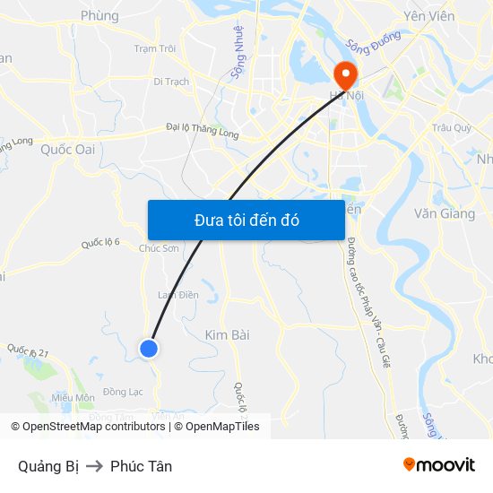 Quảng Bị to Phúc Tân map