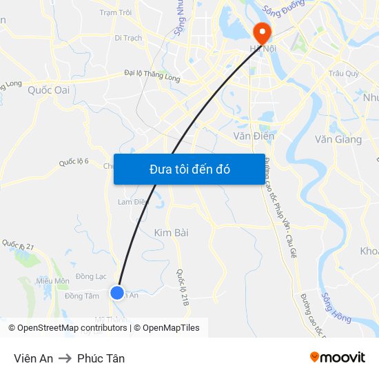 Viên An to Phúc Tân map