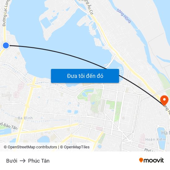Bưởi to Phúc Tân map