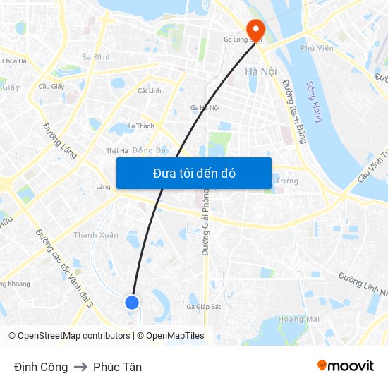 Định Công to Phúc Tân map