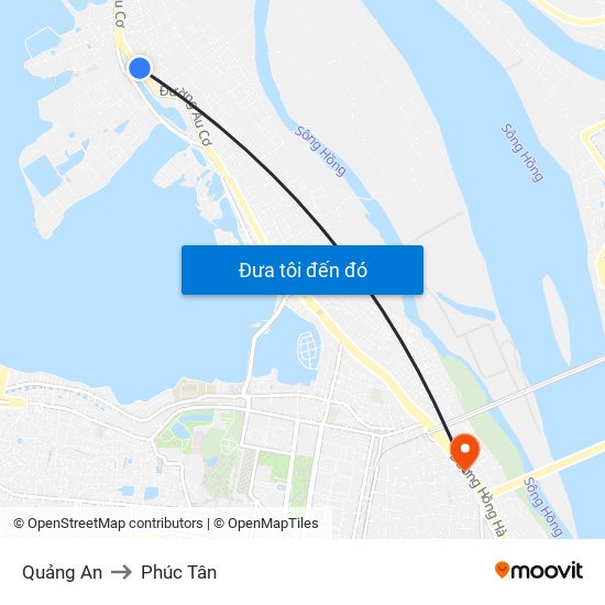 Quảng An to Phúc Tân map