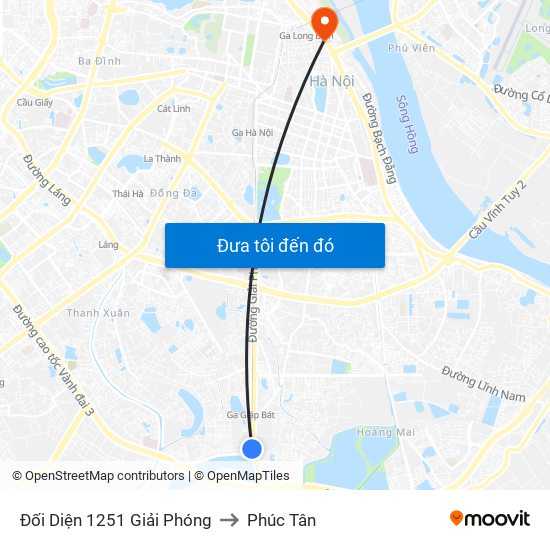 Đối Diện 1251 Giải Phóng to Phúc Tân map