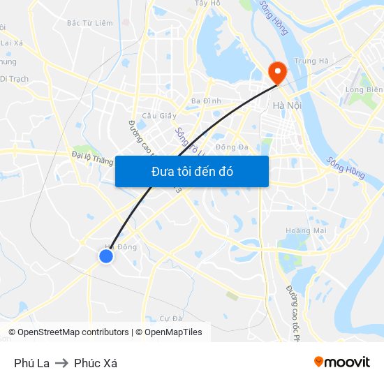 Phú La to Phúc Xá map