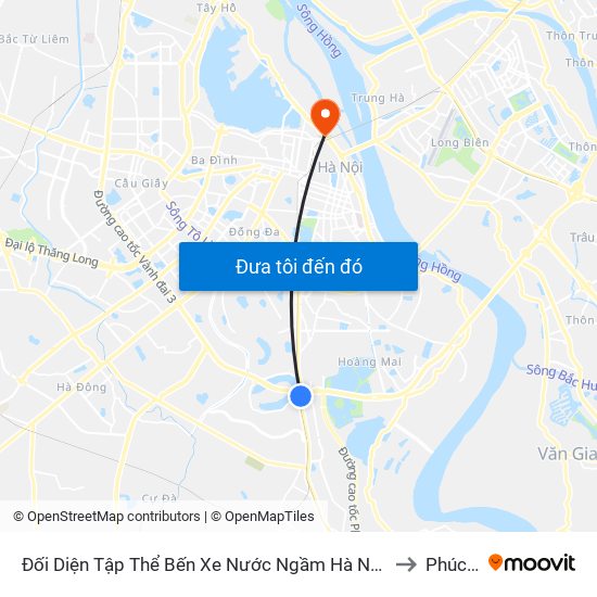 Đối Diện Tập Thể Bến Xe Nước Ngầm Hà Nội - Ngọc Hồi to Phúc Xá map