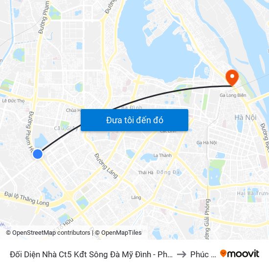 Đối Diện Nhà Ct5 Kđt Sông Đà Mỹ Đình - Phạm Hùng to Phúc Xá map