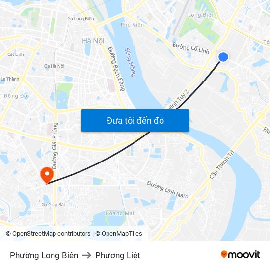 Phường Long Biên to Phương Liệt map