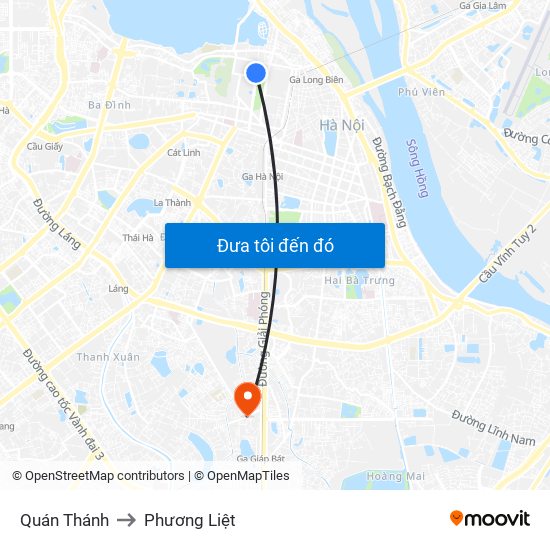 Quán Thánh to Phương Liệt map