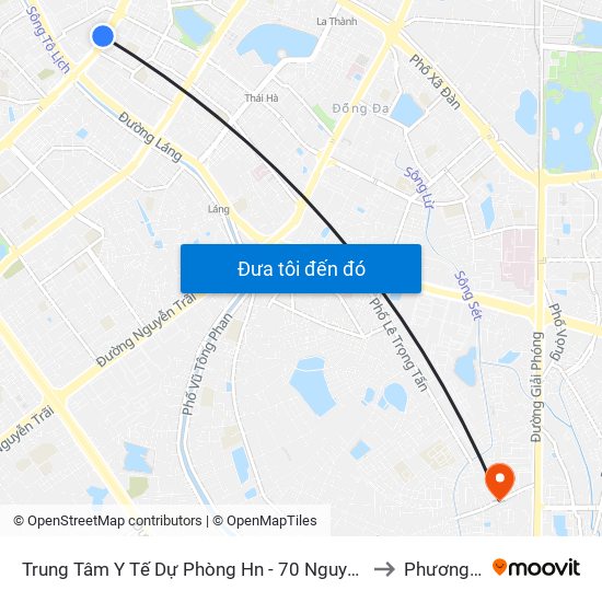 Trung Tâm Y Tế Dự Phòng Hn - 70 Nguyễn Chí Thanh to Phương Liệt map