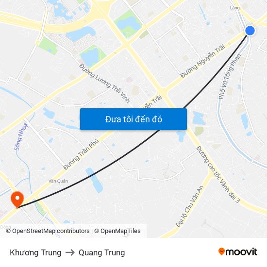 Khương Trung to Quang Trung map