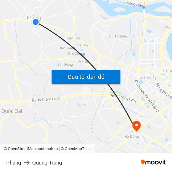 Phùng to Quang Trung map