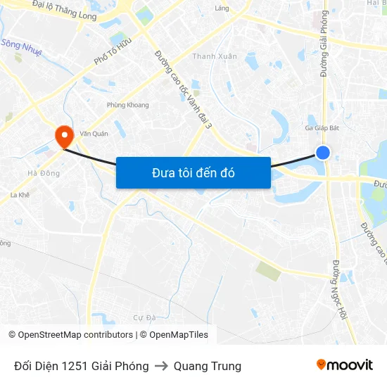 Đối Diện 1251 Giải Phóng to Quang Trung map