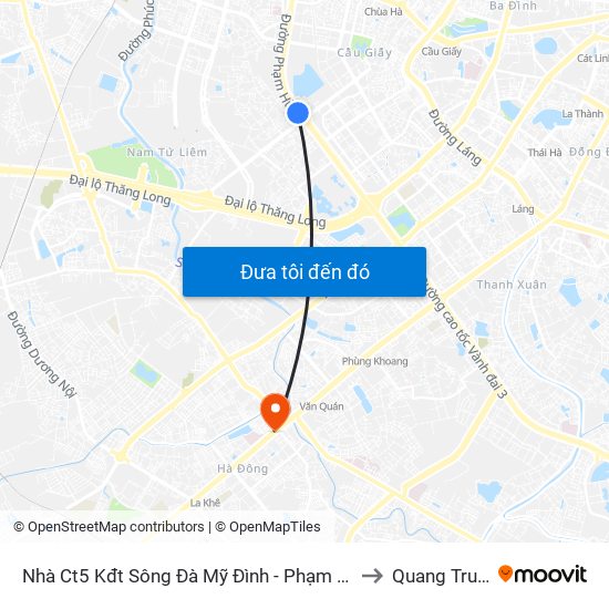 Nhà Ct5 Kđt Sông Đà Mỹ Đình - Phạm Hùng to Quang Trung map