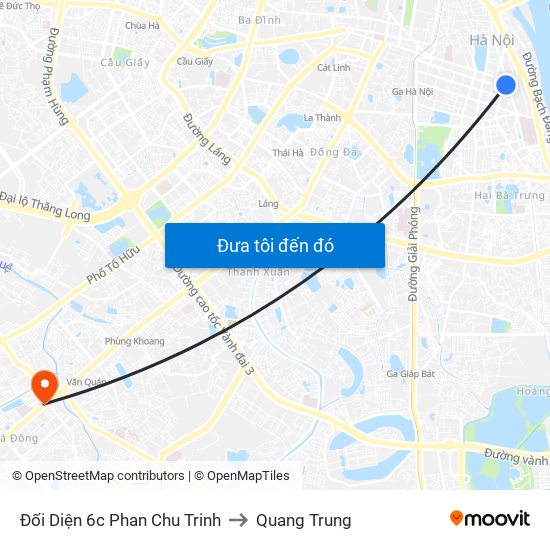 Đối Diện 6c Phan Chu Trinh to Quang Trung map