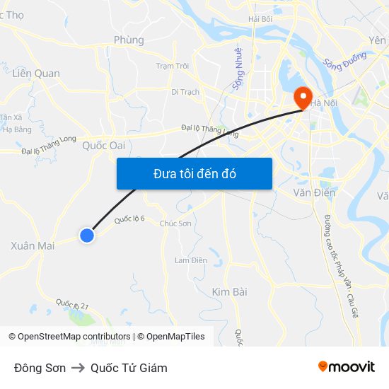 Đông Sơn to Quốc Tử Giám map