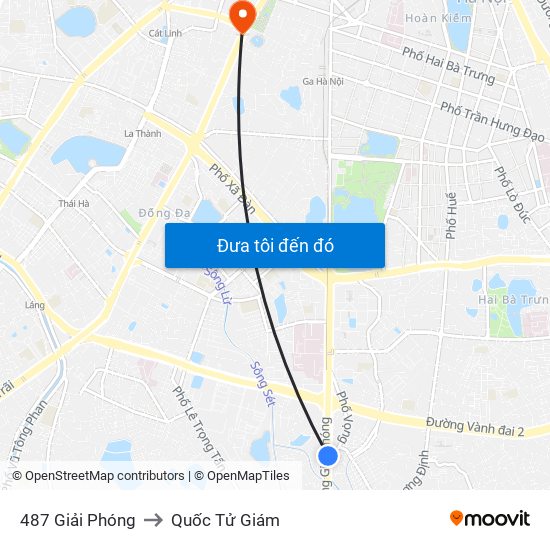 487 Giải Phóng to Quốc Tử Giám map