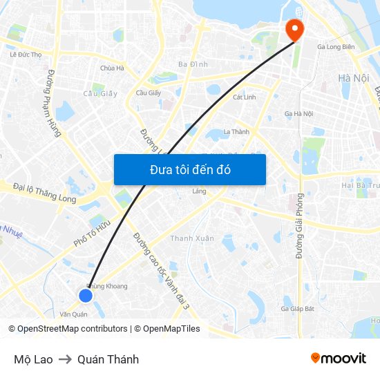 Mộ Lao to Quán Thánh map