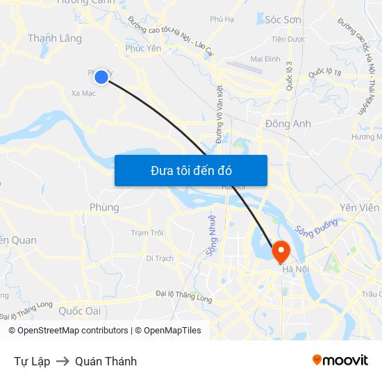 Tự Lập to Quán Thánh map