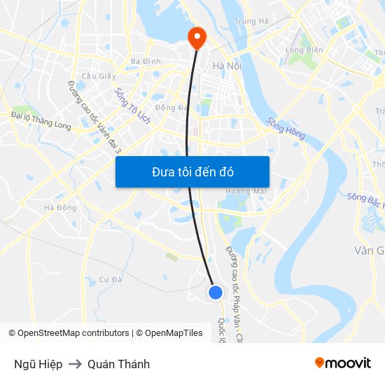 Ngũ Hiệp to Quán Thánh map