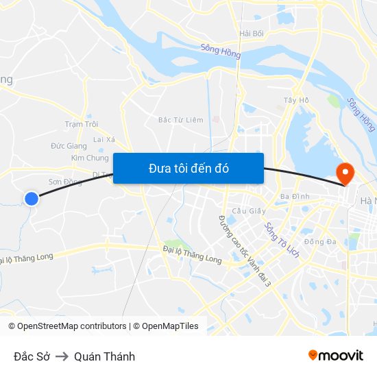 Đắc Sở to Quán Thánh map