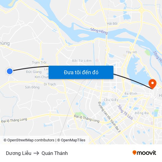 Dương Liễu to Quán Thánh map