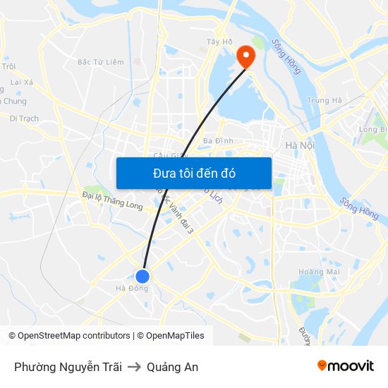 Phường Nguyễn Trãi to Quảng An map