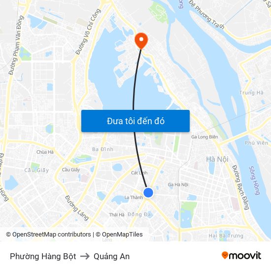 Phường Hàng Bột to Quảng An map