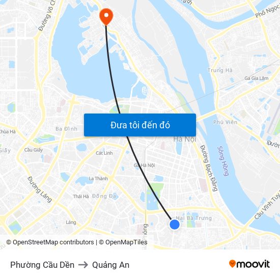 Phường Cầu Dền to Quảng An map