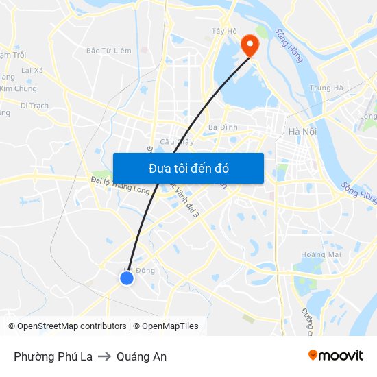 Phường Phú La to Quảng An map