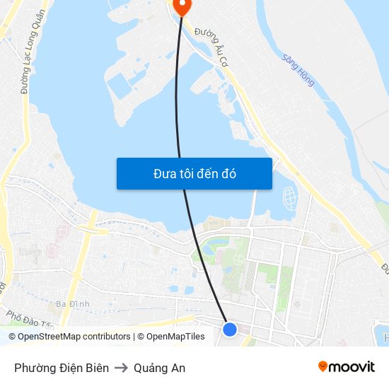 Phường Điện Biên to Quảng An map