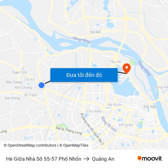 Hè Giữa Nhà Số 55-57 Phố Nhổn to Quảng An map